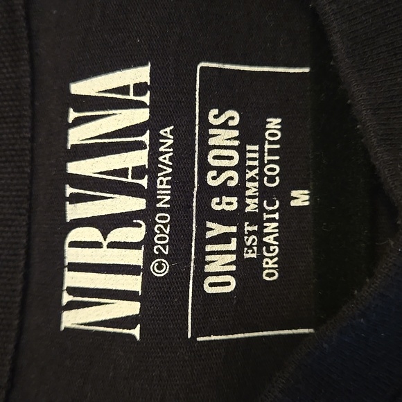 Nirvana Tee Shirt M Only & Sons EUC - Picture 2 of 7